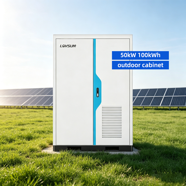 Outdoor All-in-One Energy Storage System 30/50KW 100KWh High Voltage Energy Storage Cabinet for C&I IP54 Protection
