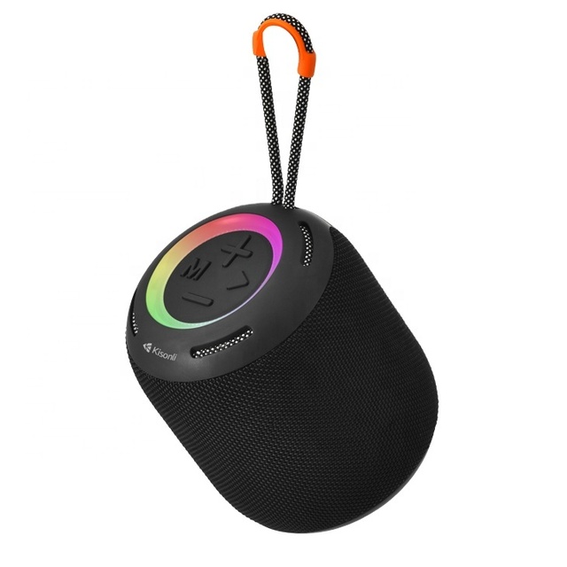 For Q33 BT Wireless Horn Conference Speaker RGB LED Colorful Plastic Body MP3 TF Card USB Connectivity Battery