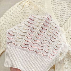 Engepapa <span class=keywords><strong>Giacca</strong></span> Estiva per <span class=keywords><strong>Bambina</strong></span>, Maglia Protettiva Solare, <span class=keywords><strong>Camicia</strong></span> Climatizzata per Bambino, Cappotto in Maglia Traforata per Neonato, Abbigliamento Sottile a Maniche Lunghe per Neonati - Product Image 5