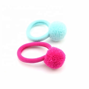Pompon élastique pour enfants, attache pour cheveux, en peluche, mignon, de haute qualité, vente en gros, 10 pièces - Product Image 6
