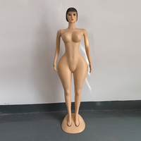 Mannequin Femme Afrique Grande Taille Courbe BBL Hanches Poitrine en Plastique Couleur Chair Corps Entier Mannequin pour Guangzhou