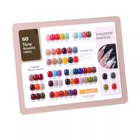 Présentoir à ongles en cuir et acrylique, design rectangulaire détachable, style luxe léger pour vernis gel et capsules d'ongles