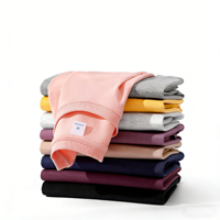 T-shirt Homme Personnalisé 100% Coton Tricoté Uni Coupe Droite Épaules Tombantes 230g Anti-Plis Séchage Rapide Écologique Vente en Gros