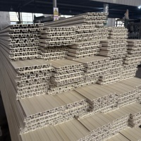 Panneaux muraux en PVC écologiques WPC 6m, panneaux muraux personnalisés à coller, lattes murales en bois, décoration murale intérieure pour hôtel