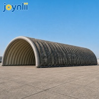 Tente arche gonflable grande portée, structure à colonnes pneumatiques, bâtiment temporaire, hangar d'avion gonflable