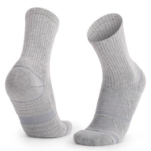 <b>Men's</b> Crew <b>Socks</b> Solid Color Knitted Cotton Breathable Daily Wear <b>White</b> Gray Black Spring - Product Image 3