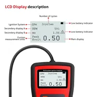 Analyseur d'allumage multi-systèmes KZYEE KM20 – Testeur de bougies d'allumage haute tension, mesure de la tension et du temps de combustion des étincelles, détection de bobines haute tension