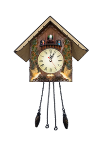 Đức nóng bán phổ biến tùy chỉnh chấp nhận được nhựa thủ công cổ điển con lắc cúc cu Đồng hồ treo tường với chim âm thanh - Product Image 2