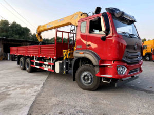 Trung Quốc Trung Quốc Xe Tải Howo 6X4 25-30ton Xe Tải Mounted10 Tấn Kính Thiên Văn Bùng Nổ Cần Cẩu Để Bán Saudi Arabia - Product Image 4