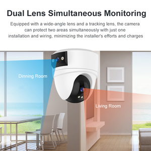 Cámara de Seguridad Interior OEM de Fábrica, Cámara PTZ WiFi de Doble Lente y 3MP, Pantalla Dual, Seguimiento Humano por IA, Audio Bidireccional - Product Image 6