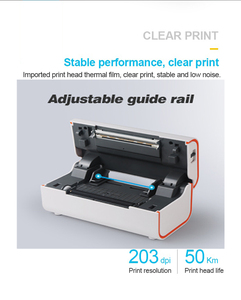 4x 6英寸热运输标签打印机，用于透明标签贴纸Wifi标签打印机USB和BT条形码打印机，用于运输 - Product Image 4
