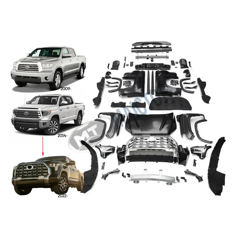 Maictop car accessories facelift body parts auto bumper bodykit for tundra 2009 - 2013 2014 - 2021 upgrade to 2022 2023
