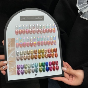 Ensemble de poudres Aurora Illusion à haute luminosité, 48 couleurs, <span class=keywords><strong>poudre</strong></span> pigmentée miroir magique clair de lune pour la décoration des ongles DIY - Product Image 1