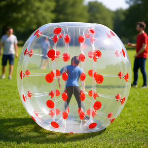 1 paquete de 4 pies/1,2 M cuerpo inflable Sumo Zorb bolas para adolescentes 0,8mm de espesor PVC humano hámster bolas de burbujas al aire libre equipo juego parachoques - Product Image 2