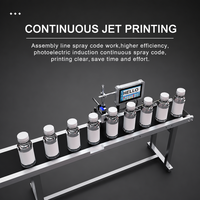 Imprimante jet d'encre TIJ en ligne à grande vitesse pour codage automatique, machine d'impression de logos, dates d'expiration, numéros de lots et codes QR
