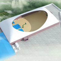 Dôme gonflable intelligent en membrane aérienne, résistant au vent et à l'eau, quatre saisons, en PVDF, pour les installations sportives