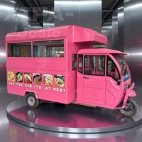 Remorque alimentaire de style restaurant de train pour parc à thème et événements de street food