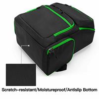 Sac à dos de transport portable en nylon isolé et étanche pour ordinateur portable 15,6 pouces et Xbox Series X/S, avec chargement USB et rangement pour jeux