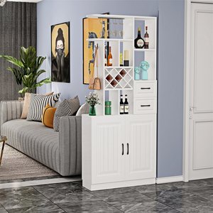 Mobile ingresso/living di lusso in stile europeo antico con porta scarpe, 2 <span class=keywords><strong>cassetti</strong></span> e <span class=keywords><strong>divisorio</strong></span> integrato - Product Image 1