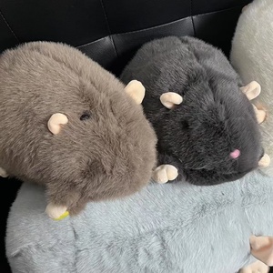 Realistico grande topo peluche blu grigio piccolo stile libro rosso trapunta PP cotone imbottitura ricamato per divano bambola cuscino - Product Image 2