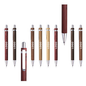 Venta al por Mayor de Regalos Promocionales Ecológicos, Bolígrafo de Bambú con Logotipo Grabado para Regalos y Material Escolar - Product Image 1
