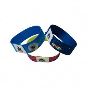 Pulsera Elástica Personalizada con Diseño Impreso por Sublimación, Material de Silicona y Poliéster Ecológico e Impermeable para Promocionales - Product Image 5