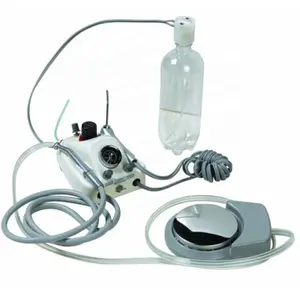 2 /4 Holes Dental Portable Turbine Unit Work With Air Compressor and 3 Way Syringe
