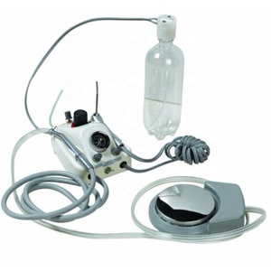 Instrument de moteur <span class=keywords><strong>Dentel</strong></span> de haute qualité 2/4 trous unité de Turbine Portable dentaire fonctionne avec compresseur d'air et seringue à 3 voies - Product Image 1