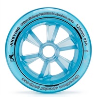 Roues de patins à roulettes de vitesse OEM JINGYING à haute élasticité et rebond, pour course, 110 mm, 125 mm, 88A, roues de patinage de vitesse à rebond élevé