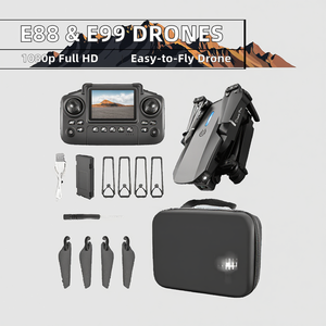 Drone miniature RC WiFi 1080P économique E88 Pro MAX et E99 PRO MAX avec lumières LED pour débutants, vente chaude - Product Image 2