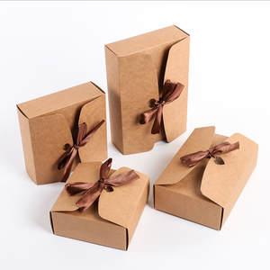 Brown Paper Boxes Shipping Paper Box Wholsale Brown Kraft Paper Git Box Packaging Small Boxes With For Gift