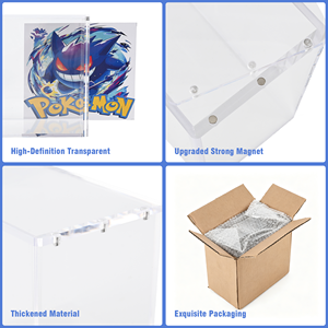 Boîte <span class=keywords><strong>de</strong></span> présentation ETB anti-UV <span class=keywords><strong>de</strong></span> qualité supérieure, fermeture magnétique, acrylique hautement transparent, étui pour cartes à collectionner Pokemoned, directement <span class=keywords><strong>de</strong></span> l'usine - Product Image 5