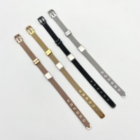 Bracelets de mode en caoutchouc souple pour hommes et femmes, barre en acier inoxydable