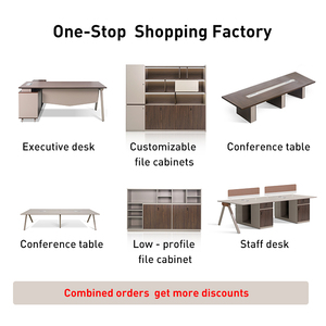 Ceo, nuevos muebles de oficina modernos, último Escritorio de oficina, mesa de oficina de lujo, escritorio ejecutivo, gerente, mesa de Mdf en forma de L, 1 Juego de madera - Product Image 6