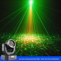 Lampu LED Laser Moving Head 3-in-1 Proyektor dengan Remote Control DMX 20w RGB Lazer Lampu Atmosfer Disko untuk Pesta (Laris Terjual)