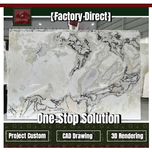 Lastra di Marmo Bianco di <span class=keywords><strong>Carrara</strong></span> GOLDKING per Design d'Interni di Lusso in Hotel, Residenze e Progetti su Larga Scala, Fabbricazione Personalizzata - Product Image 1