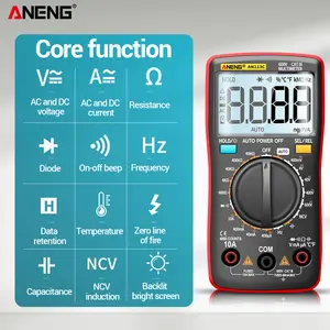 ANENG AN113C Professional Multimeter 4000 Count Electric Automatic AC/DC Voltage Tester Current Ohm Ammeter Detector Tools