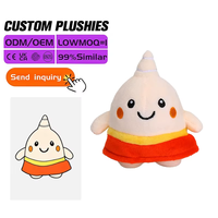 Porte-clés pendentif en peluche fantôme d'Halloween mini anime personnalisé OEM, rembourrage en coton PP, 11-30cm, unisexe, jouet certifié CE/CPC/UKCA