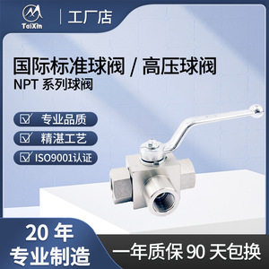 Vanne à bille TaiXin série NPT haute pression 900 PSI pour eau à température normale, usage général - Product Image 1