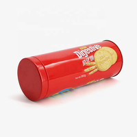 Boîte de conserve ronde en métal de qualité alimentaire boîte à biscuits et gâteaux au beurre avec couvercle pour stocker des bonbons chocolat sucre friandises boîte de conserve
