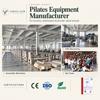 Vente en gros de Reformer Pilates OEM/ODM en cuir microfibre avec cadre en alliage d'aluminium, machine de yoga Pilates pour studios de prestige