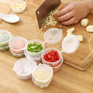 Disposable <b>Sauce</b> Container Round With Integrated Lid For Food Storage And Takeout Packaging - Product Image 3