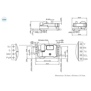 Module de capteur de CO2 ZG09SR 450-5000ppm infrarouge pour applications intérieures en serre et CVC - Product Image 2