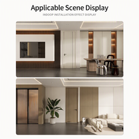 Pintu Interior PVC Membran Kayu Prefinished, Pintu Inti Padat, Grosir untuk Pembangunan Apartemen, Pesanan Massal