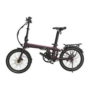 TopRideX 20 pouces en fibre de carbone pliant E-Bike 250W entraînement par courroie à entraînement moyen avec amortisseur pneumatique arrière pour le style de vie urbain - Product Image 1