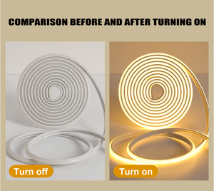 220V Dimmable COB LED Strip Light Self‑adhesive <b>Plug</b>‑in With On‑Off Switch For Bedroom Wall Headboard Background Ambient Decor - Product Image 4