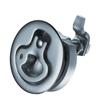 Loquet de compression pour armoire industrielle série M1 25, en acier inoxydable 316 moulé sous pression, type relevable et rotatif, plage de réglage 64 mm