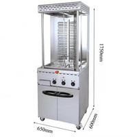 Machine à kebab shawarma électrique professionnelle pour la restauration