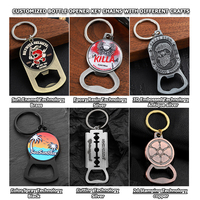 Porte-clés personnalisé avec logo 3D/2D en émail, décapsuleur en métal, décapsuleur en alliage de zinc pour bar, conception gratuite