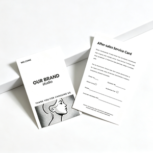 Tarjeta <span class=keywords><strong>de</strong></span> Felicitación <span class=keywords><strong>de</strong></span> Cartón con Logotipo Personalizado, Impresión Offset, para Regalos, Cosméticos, Ropa, Empaquetado, Agradecimiento - Product Image 5
